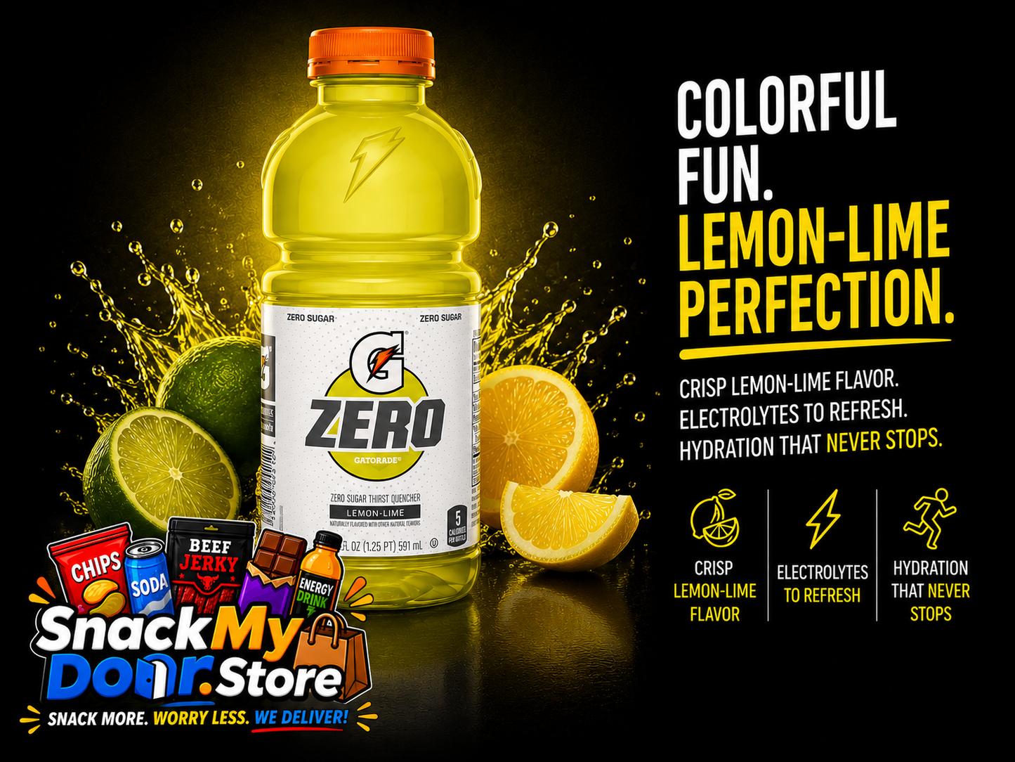 20oz Lemon Lime Zero Gatorade