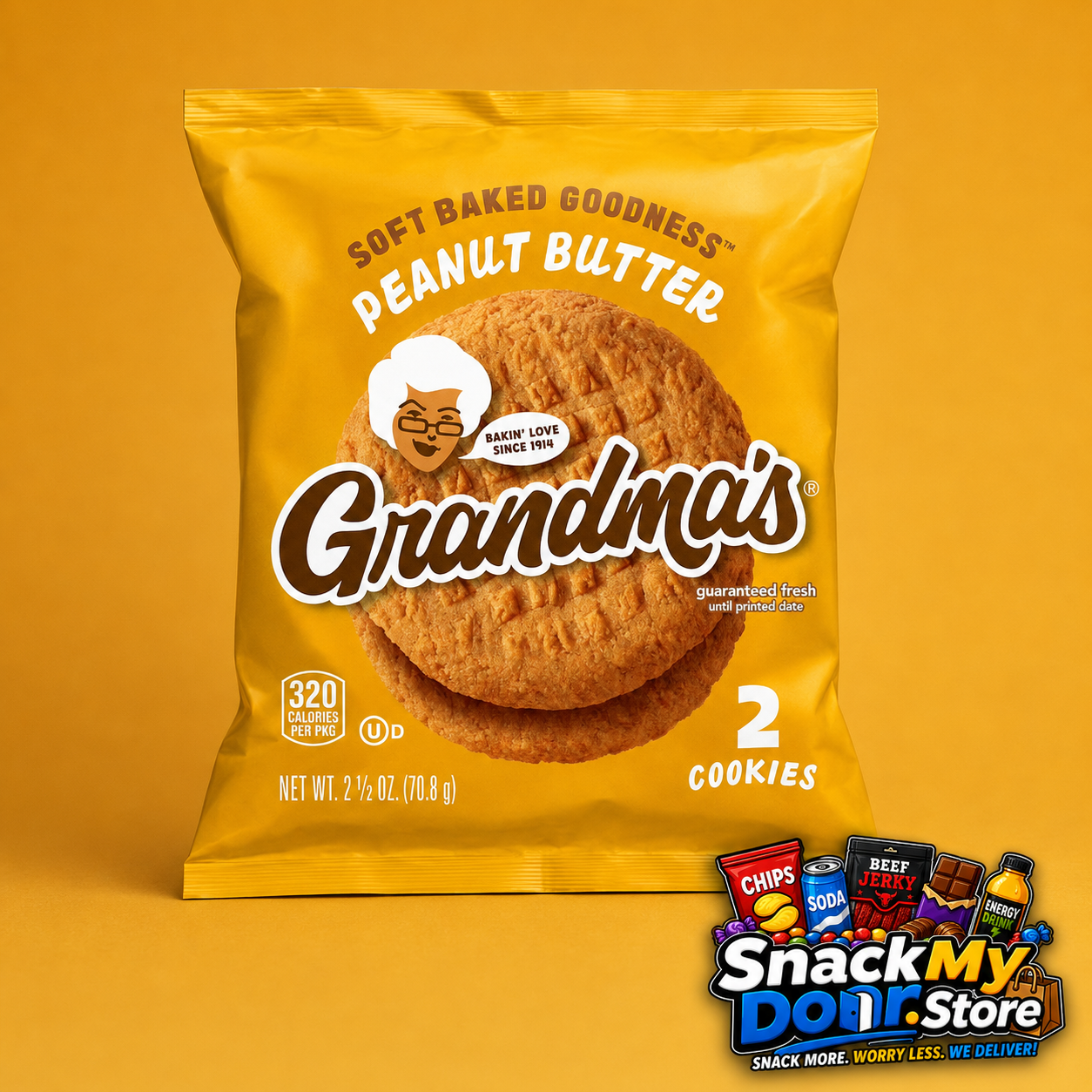 2.5oz Grandma’s Peanut Butter Cookies