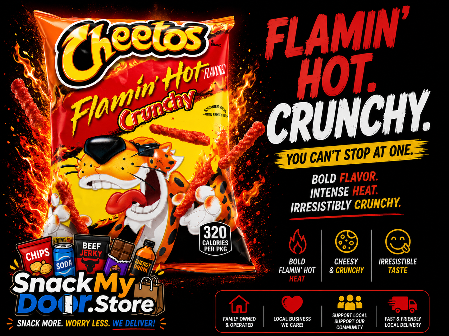 2oz Hot Cheetos